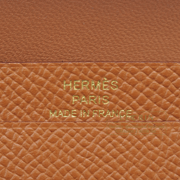 エルメス ベアンミニ ゴールド ヴォーエプソン ゴールド金具