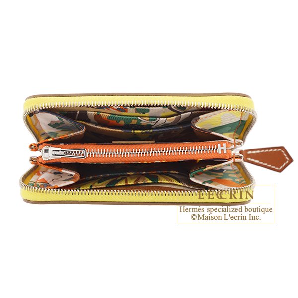 エルメス アザップ シルクイン コンパクト ライム/オレンジ エバー