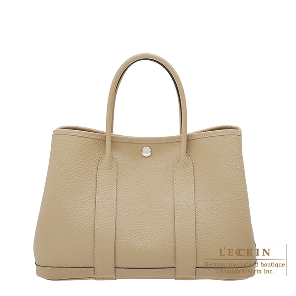 エルメス ガーデンパーティ30/TPM トレンチ カントリー シルバー金具