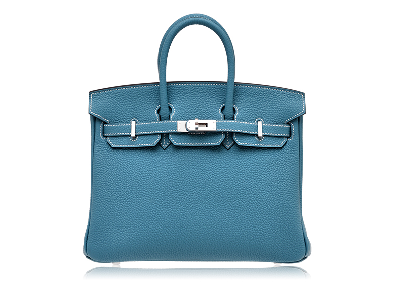 エルメス バーキン40 ニューブルージーン トゴ シルバー金具