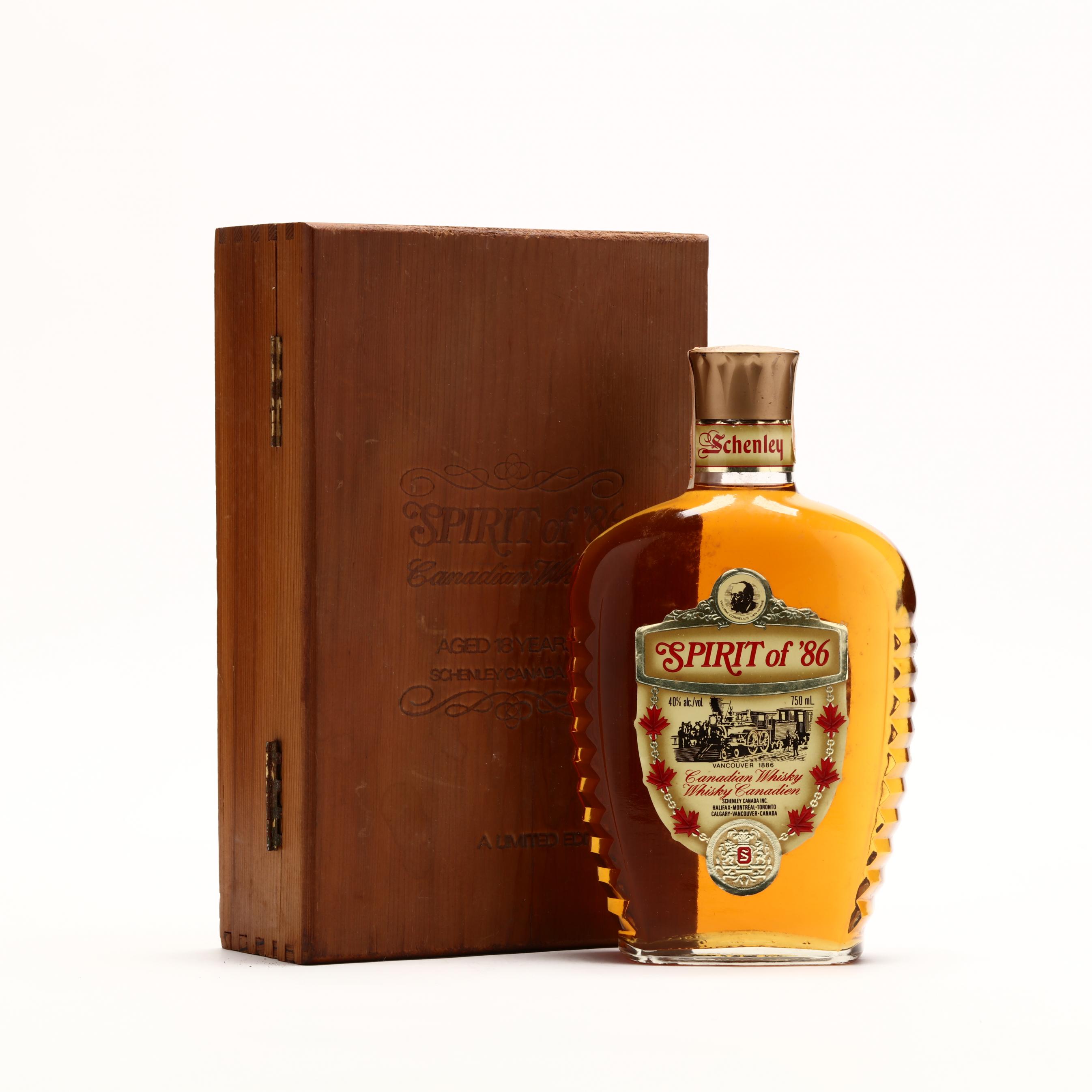 Schenley Spirit of '86 Canadian Whisky (Lot 1191 - Rare SpiritsFeb
