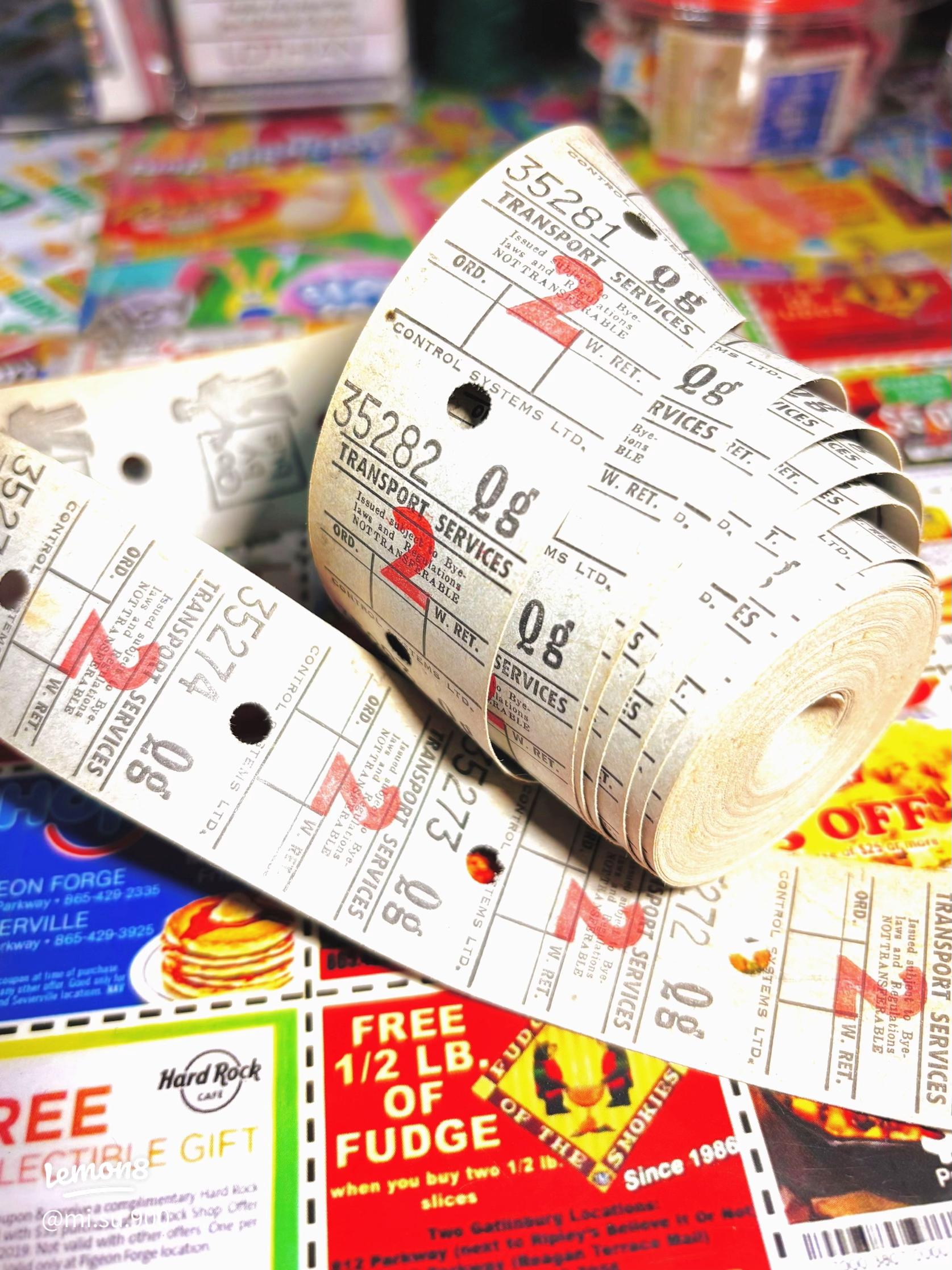 海外の紙モノチケット収集｜アメリカンポップなチケットロール紹介