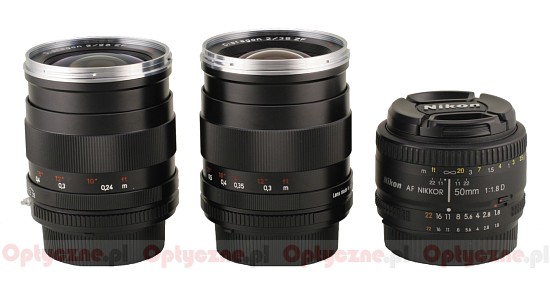 Carl Zeiss Distagon T* 28 mm f/2.0 ZF/ZK/ZE review - Build quality