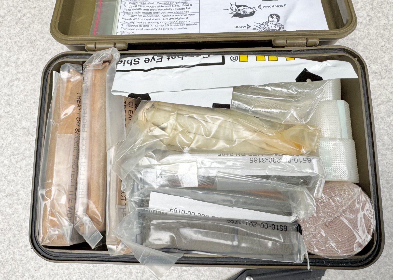 米軍実物 ファーストエイドキットセット BOX メディカル