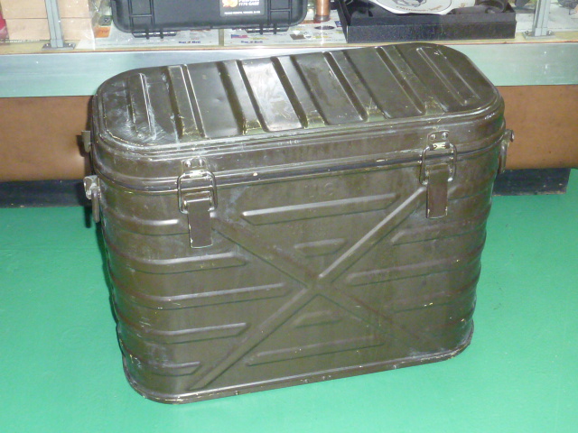 1962年】US製 ミリタリーコンテナ オリーブドラブ フードコンテナ*AE6