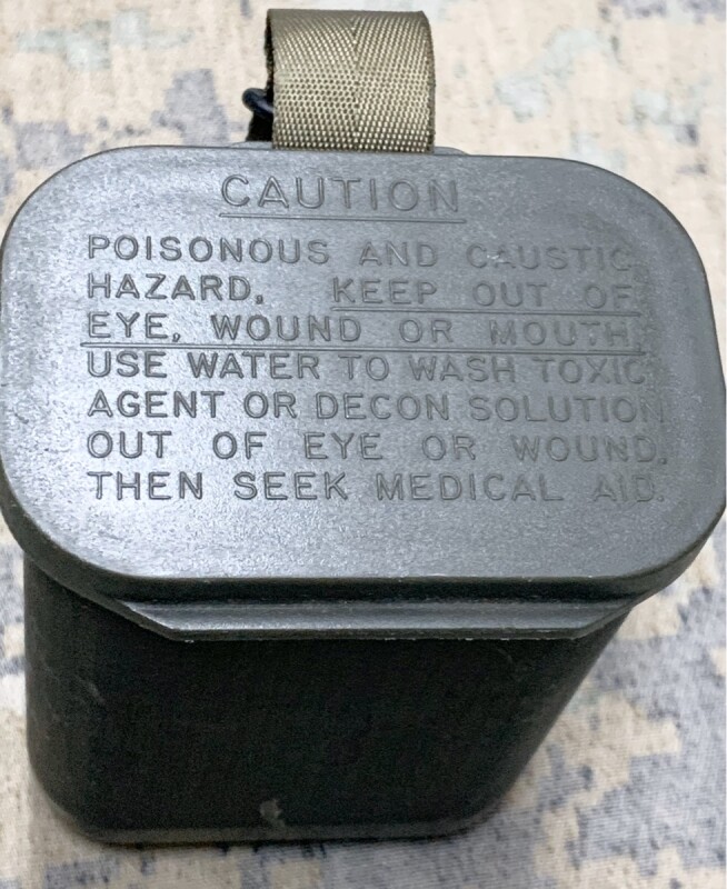 米軍実物 ケミカル デコン キット ケース ケミカル／ガスマスク