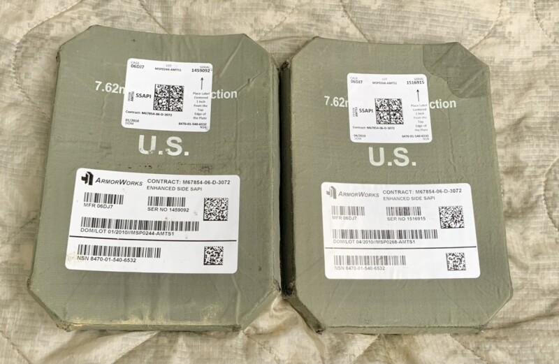 激レア 美品 米軍実物 放出品 サイドプレート 2枚組 セット！ 激レア