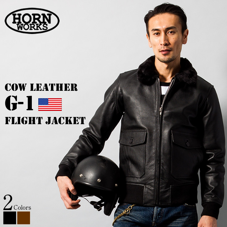 フィンダーズキーパーズ バックボーン G-1 馬革 レザージャケット S