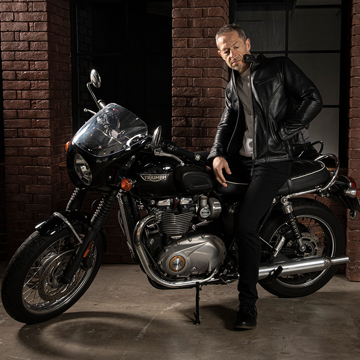 Liugoo Leathers 本革 プロテクター付シングルライダースジャケット