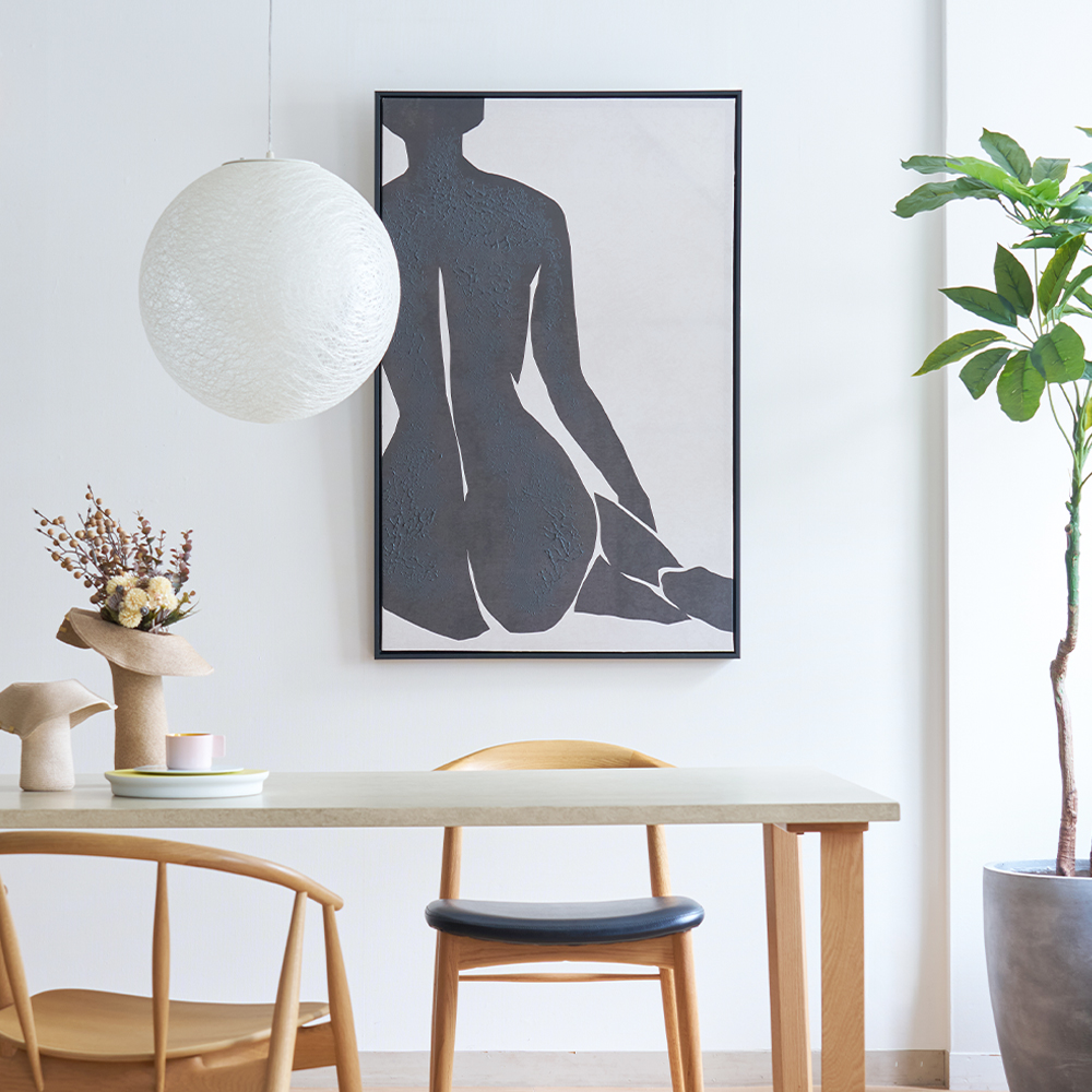 フラワーボート ゴールドピンク 100x80cm タッチドピクチャー - アート