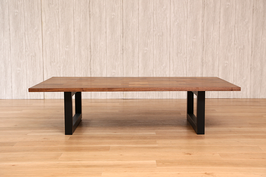 一枚板テーブル ウォールナット ベンチ ローテーブル カフェ 民泊 別荘