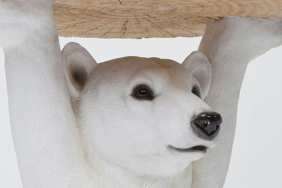アニマルサイドテーブル ポーラーベア - サイドテーブルの通販