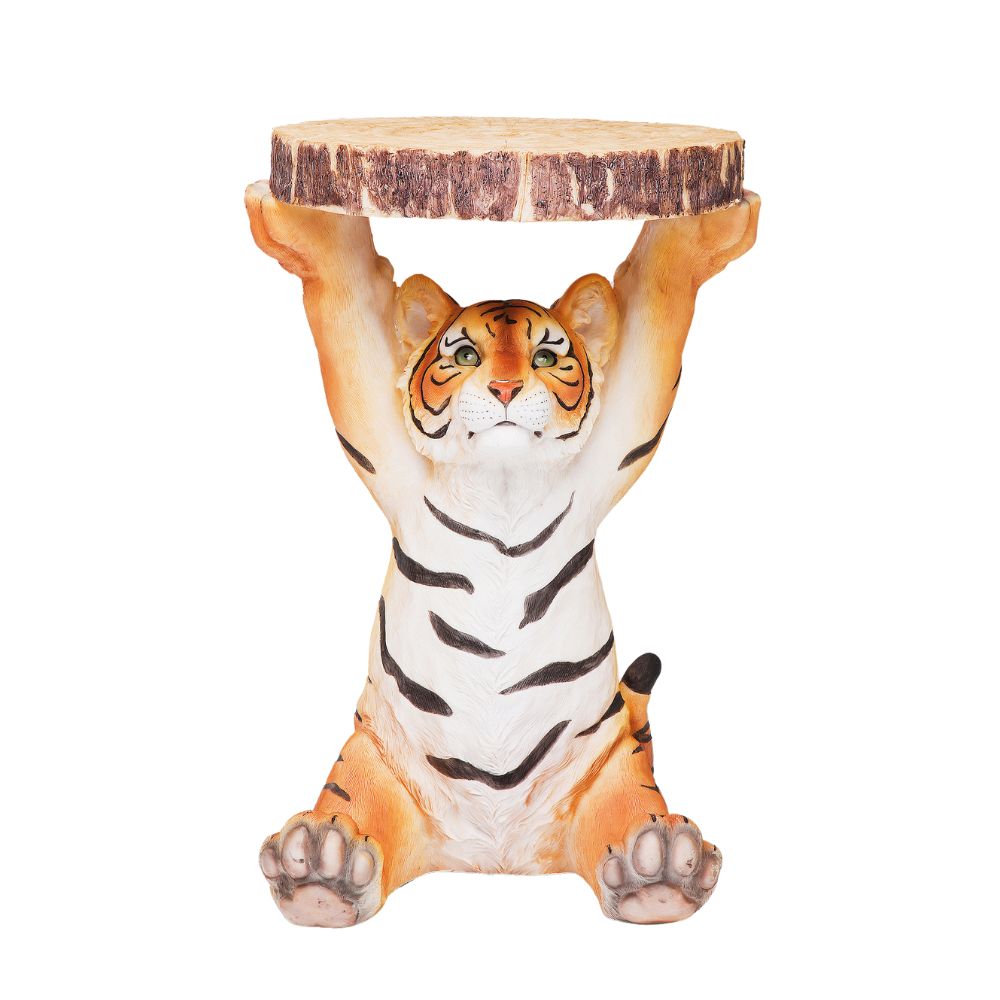 アニマルサイドテーブル タイガー - サイドテーブルの通販 ｜リビング
