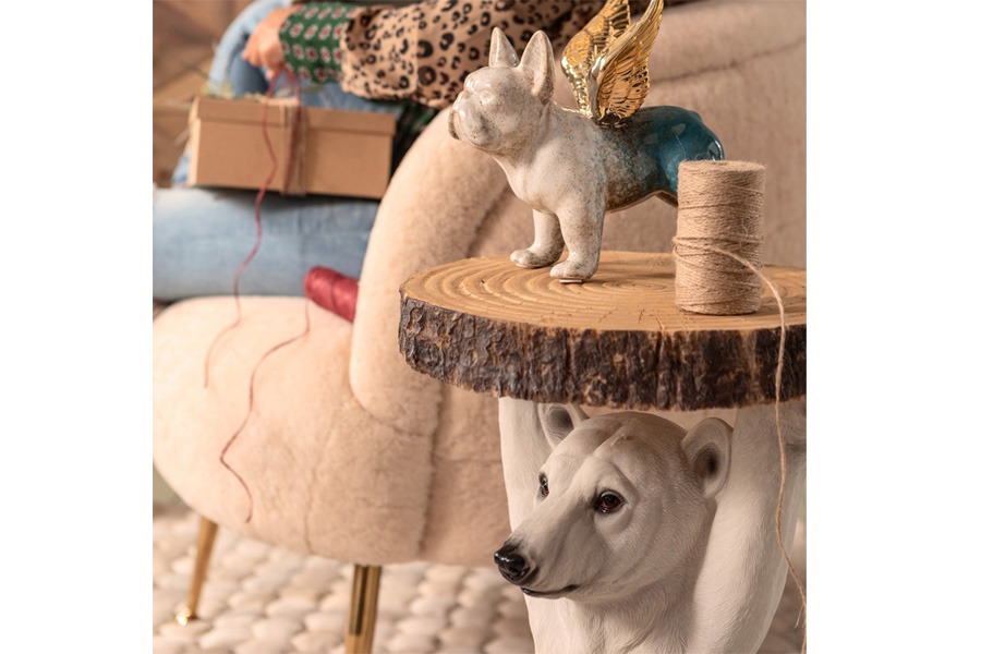 アニマルサイドテーブル ポーラーベア - サイドテーブルの通販