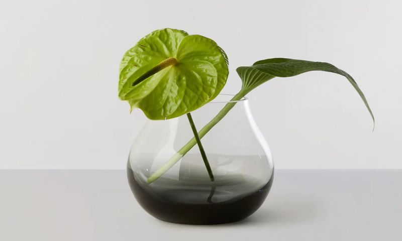 フラワーベース no.23 スモークグレー - 花瓶・フラワーベースの通販