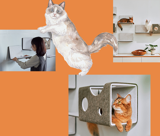 マグネット式キャットウォーク 猫壁－にゃんぺき 【LIXILオンライン