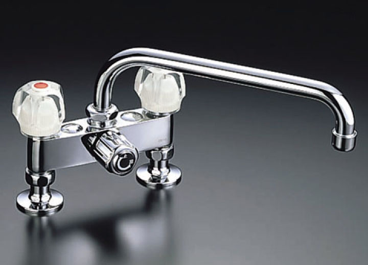 ツーホールタイプ] 2ハンドル水栓 一時止水タイプ 【LIXILオンライン