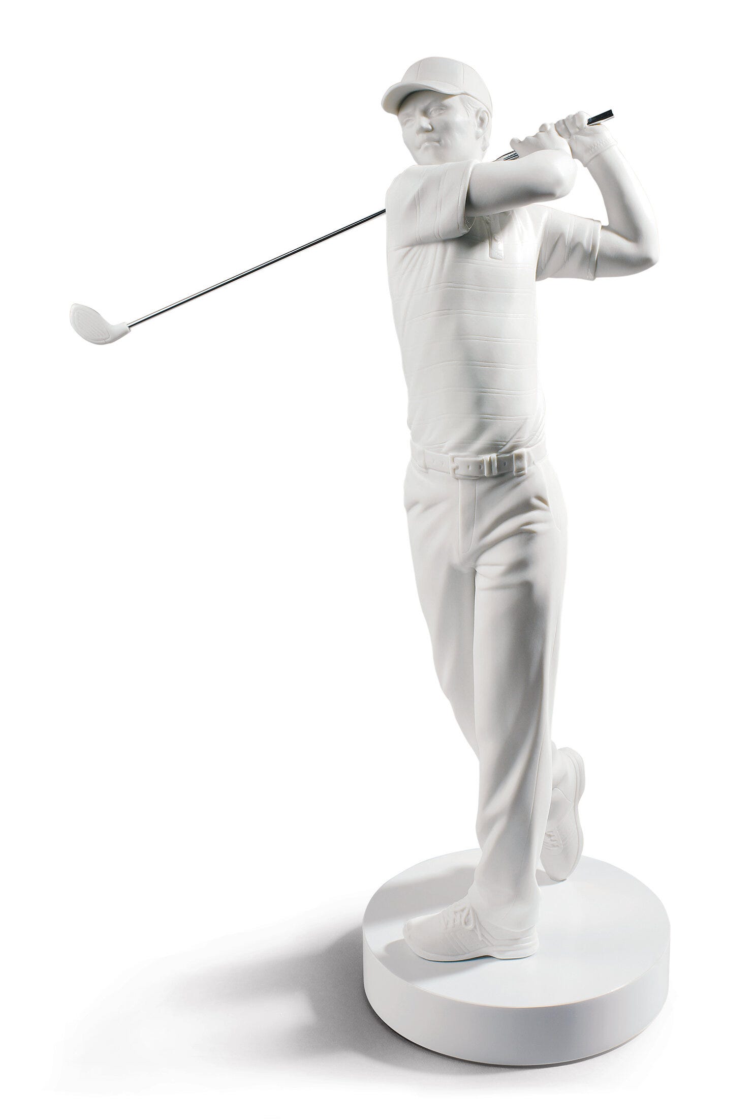 Golf Champion Man Figurine. White | Lladró® USA