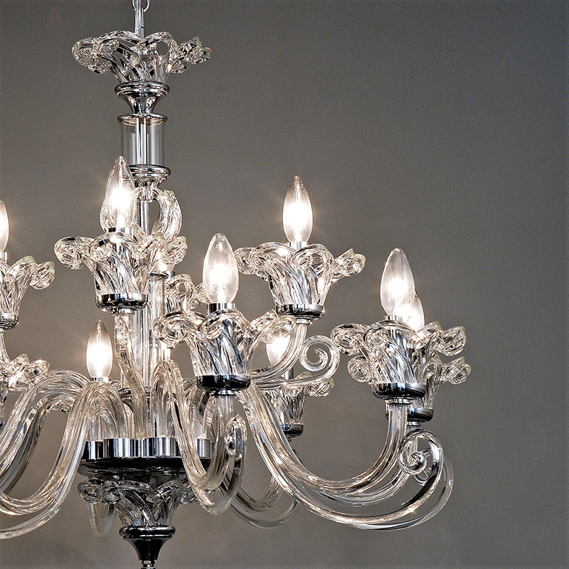 6/15まで値下げ】スペインハンドメイド/クリスタルドロップ3灯