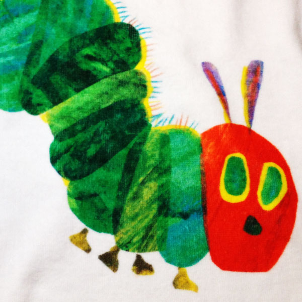 はらぺこあおむし｜名入れバースタオル｜Lサイズ｜今治製｜フルーツ