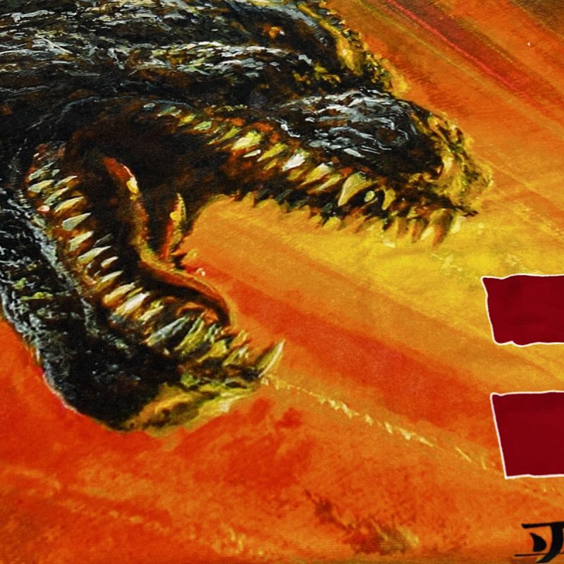 ゴジラ｜名入れバースタオル｜Lサイズ｜今治製｜カンバン｜ファミリー