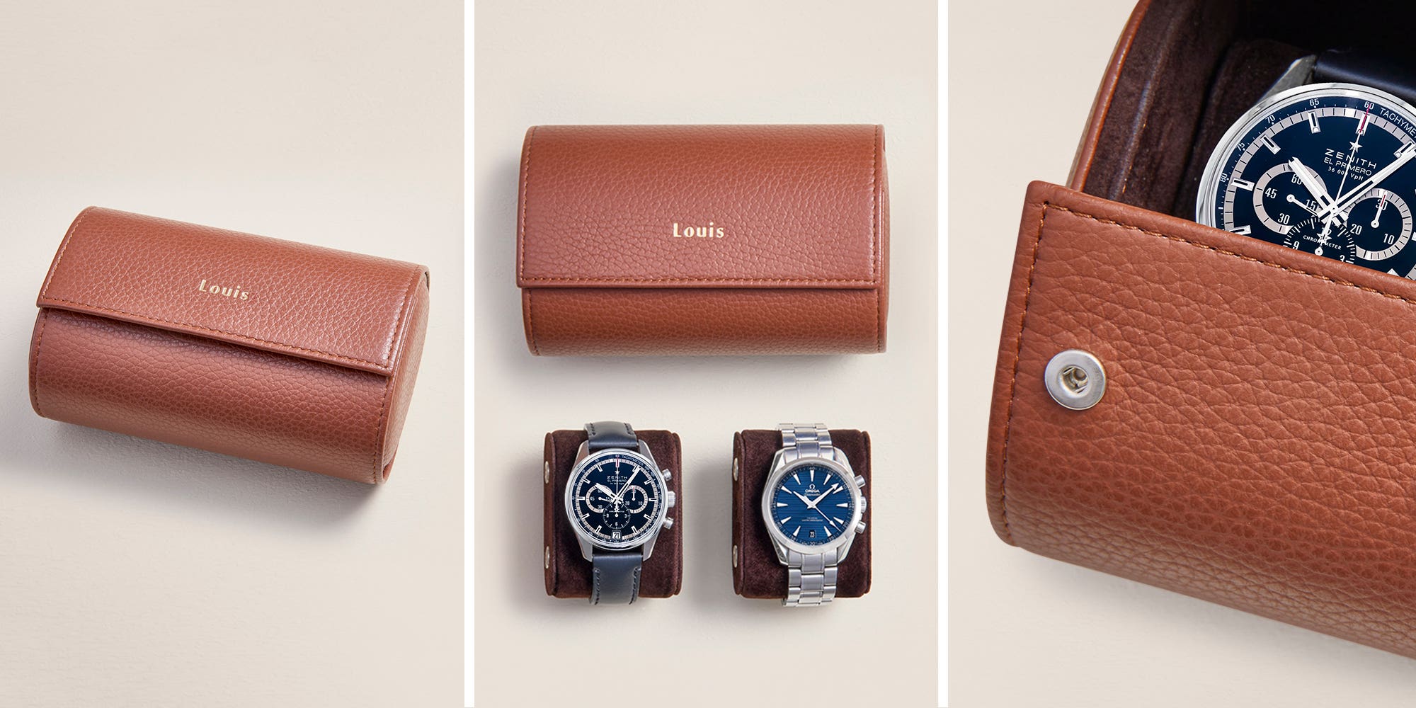 レザーウォッチケース （2本）