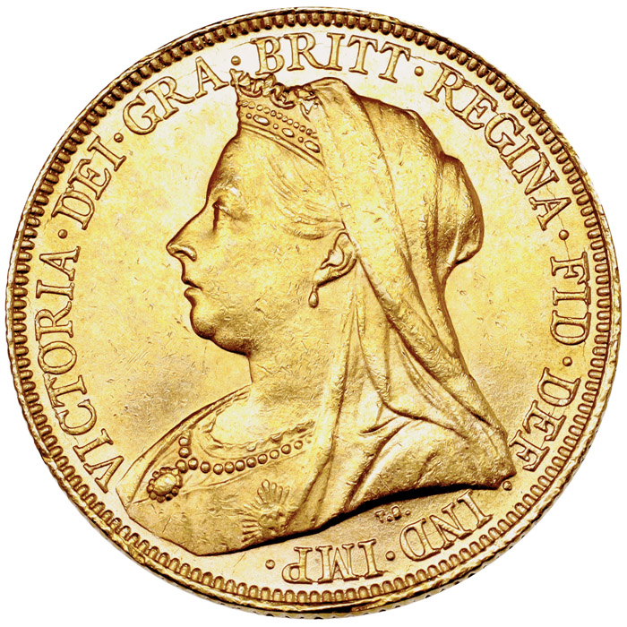 イギリス領オーストラリア 1899年銘 ソブリン金貨 シドニーミント