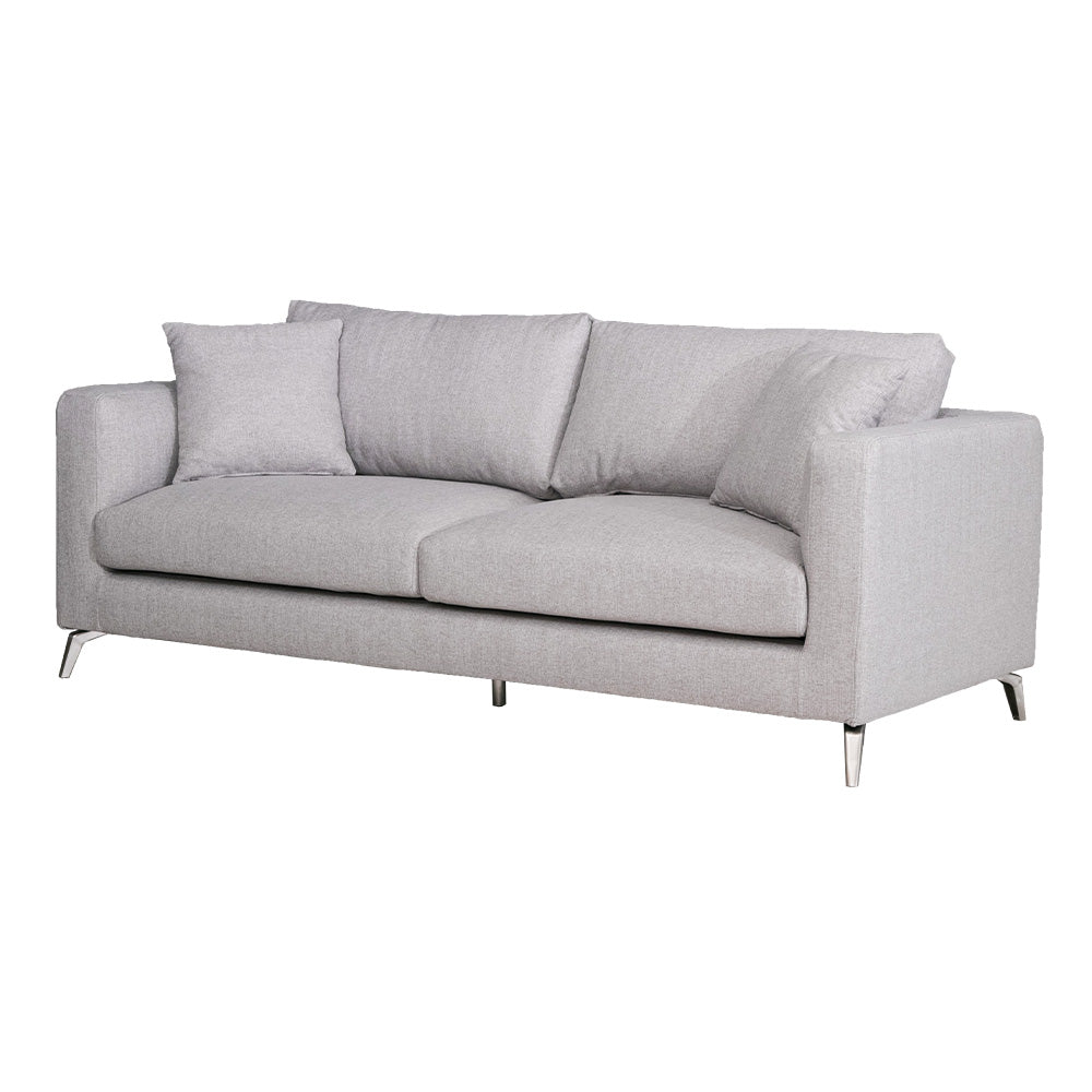 バリ家具】ディジョンソファ 3人掛け グレーホワイトウォッシュ バリ