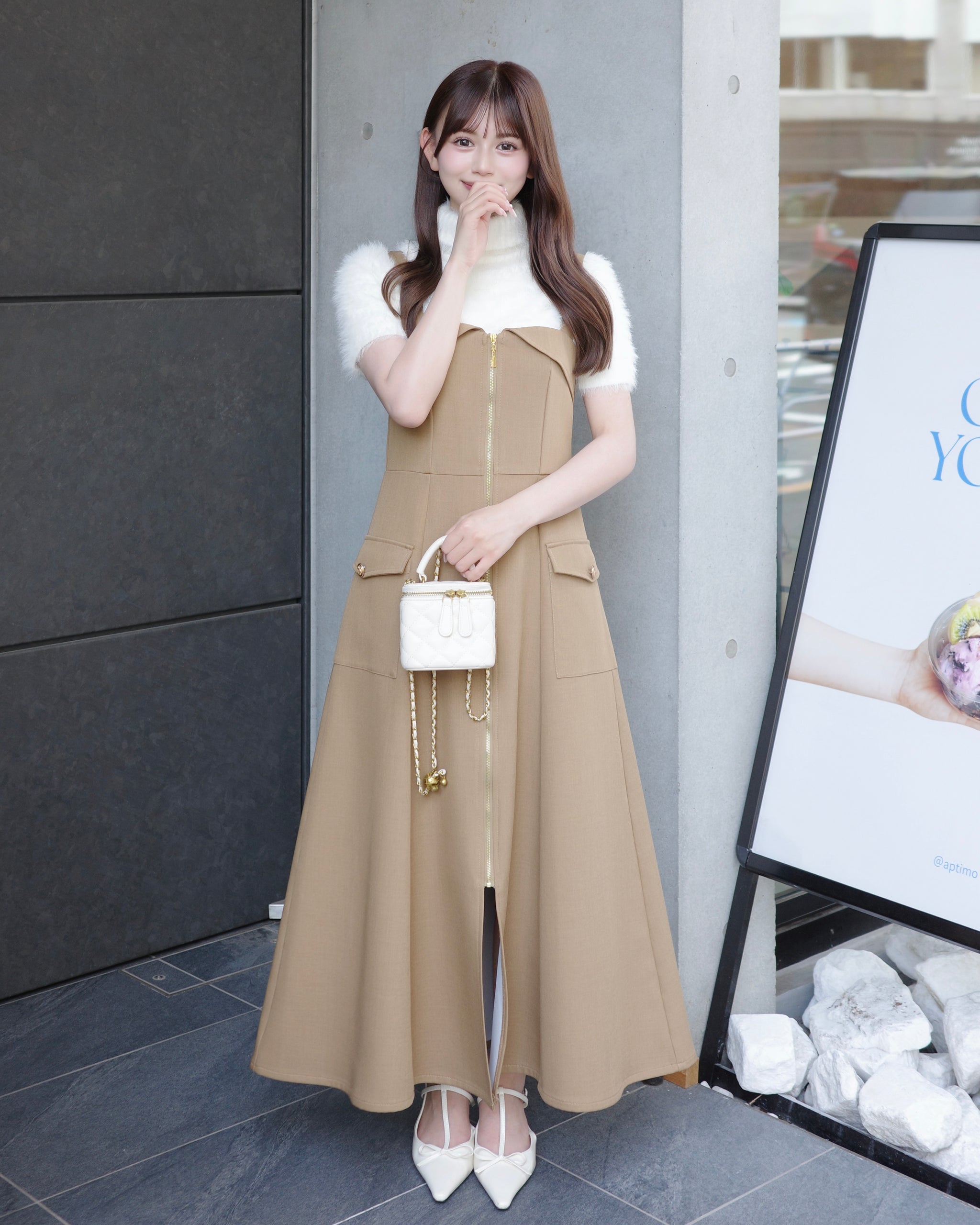 アトリエジジ キャミソール ワンピ 19ハーフ