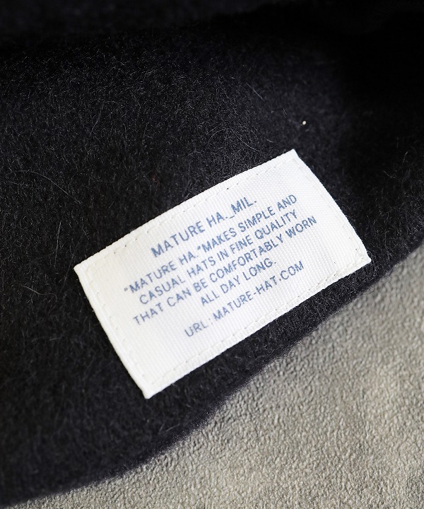 mature ha./マチュアーハ watch cap / lamb wool × suri alpaca（全2色