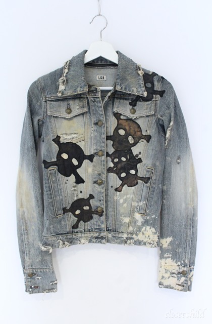 LGB ルグランブルー クロス スカル タンクトップ 黒 315G LGB バック