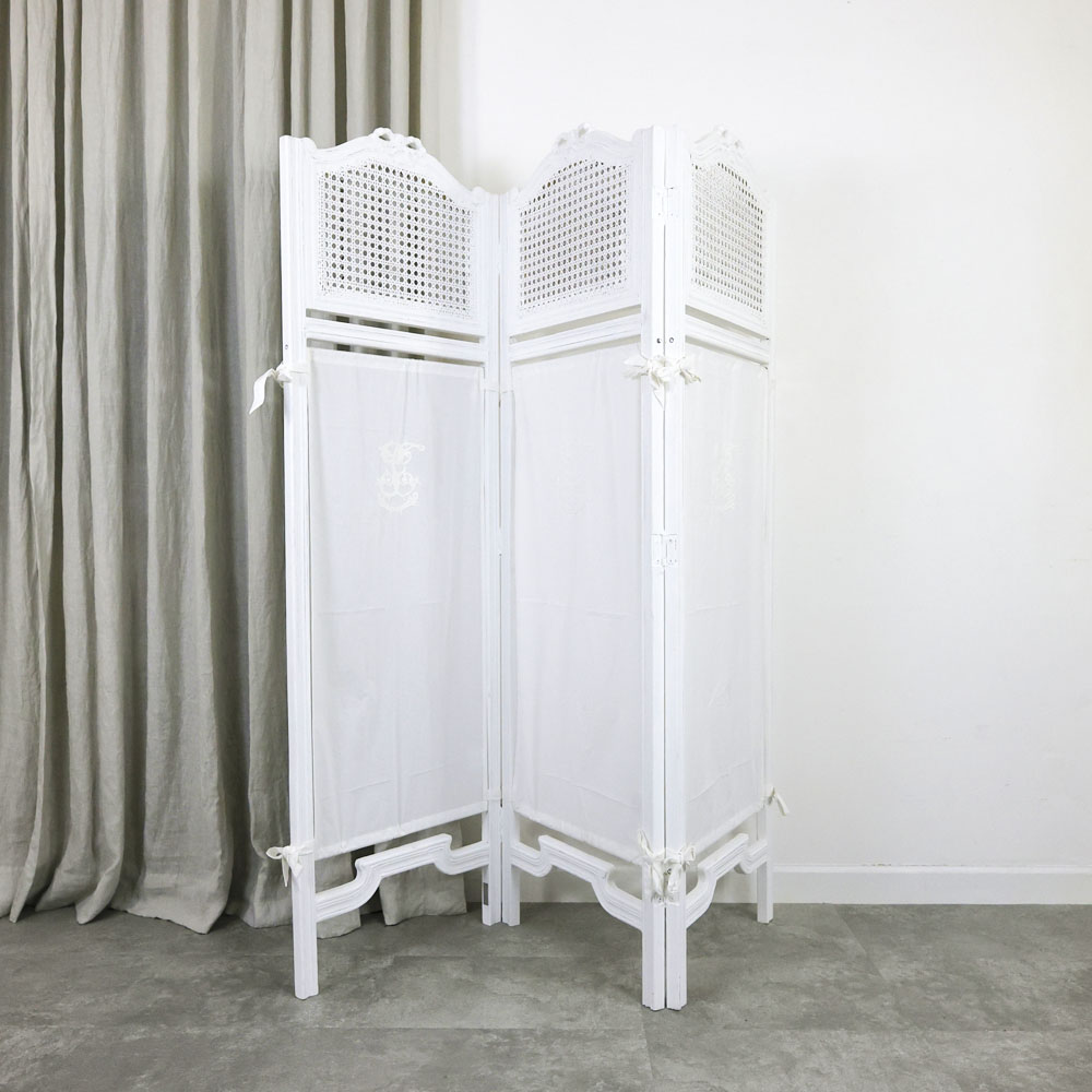 BLANC PEINTURE フレンチ 3連パーテーション PW色|インテリアショップ