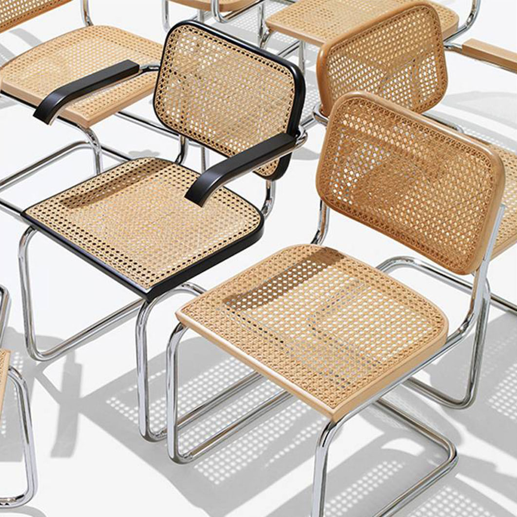 Knoll チェスカチェア アームレス 機械張り ブラックビーチ