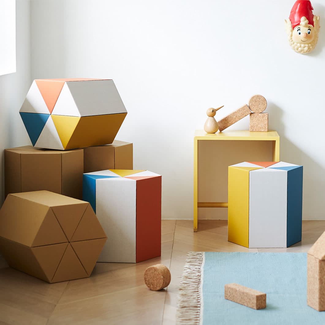 Riki スツール ハイタイプ マルチカラー(ハイタイプ)：ホーム