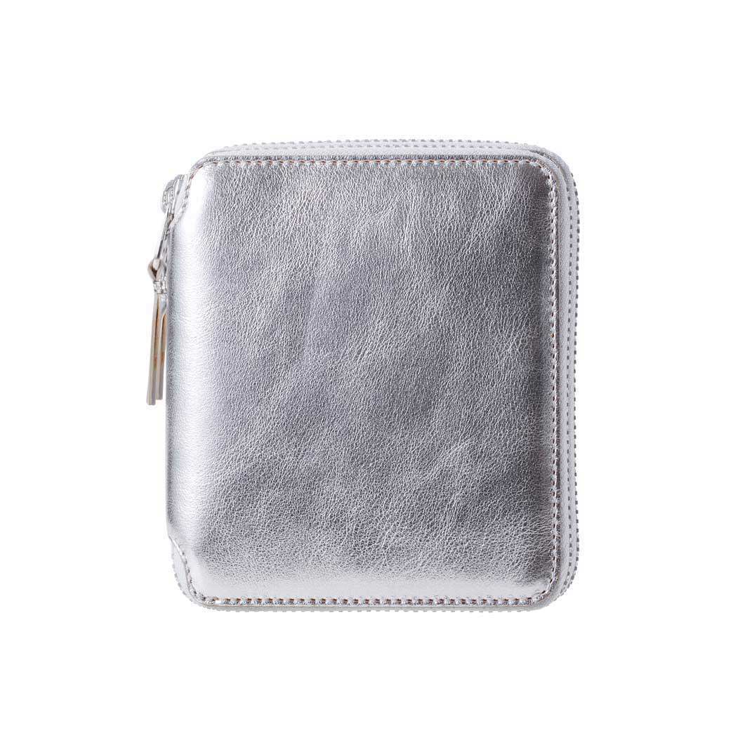 COMME des GARCONS 二つ折り ZIPウォレット シルバー(シルバー