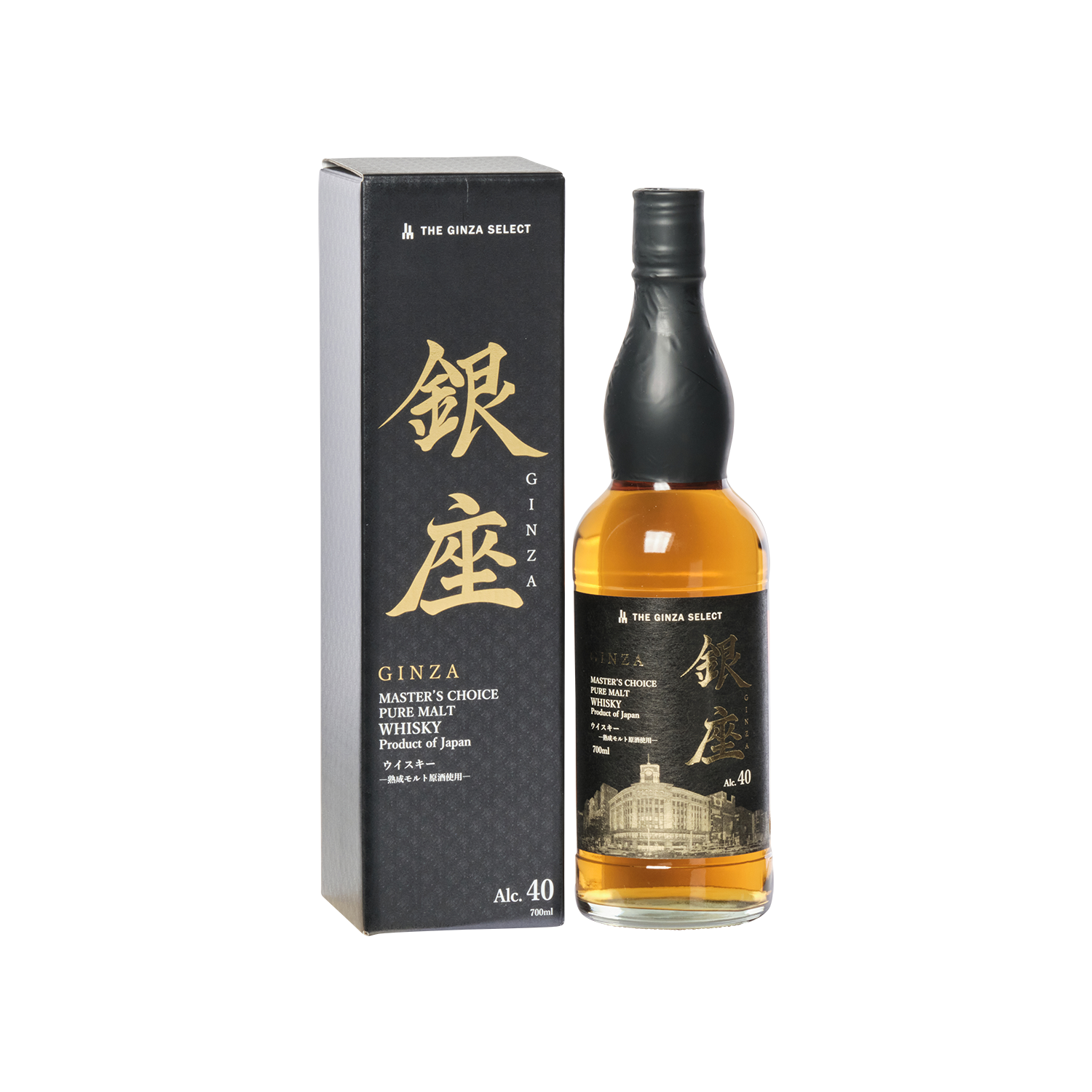 銀座ピュアモルトウイスキー700ml 40度 - 優秀品質金賞 モンド