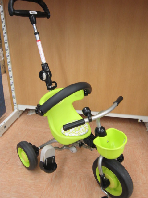 美品 ides 折りたたみおさんぽコンポ 折りたたみ三輪車 グレー 説明書