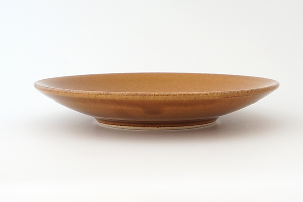 益子焼伝統色 5寸皿（ソーサー） アメ｜和食器の通販 monsen