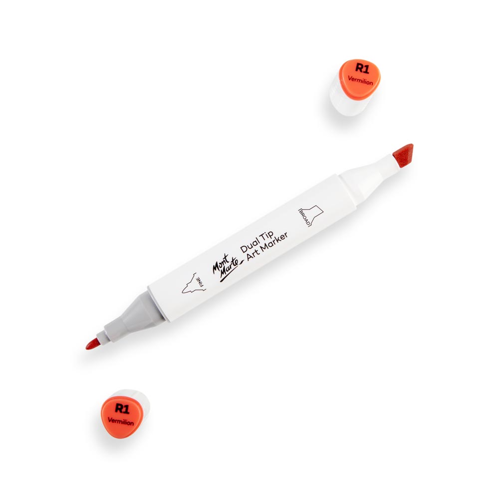 Dual Tip Art Marker Premium - Vermilion R1