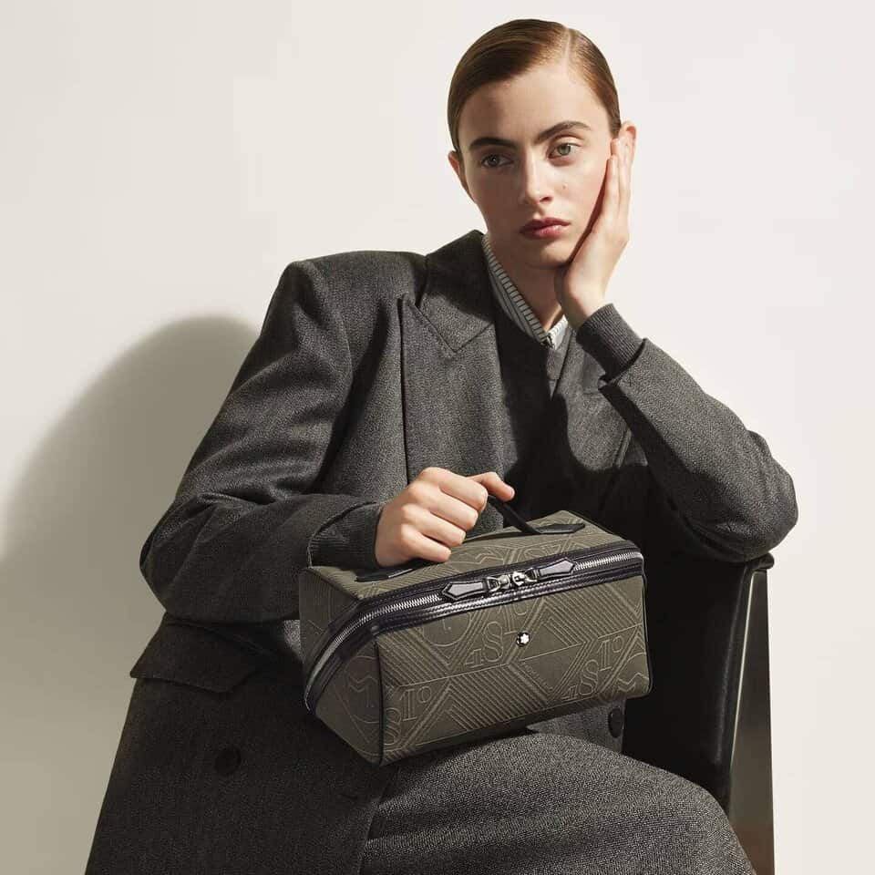 4810 jacquard toiletry case - Fabric and Leather - khaki