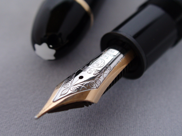 モンブラン 149 14C 中白 二段エボナイト芯 万年筆