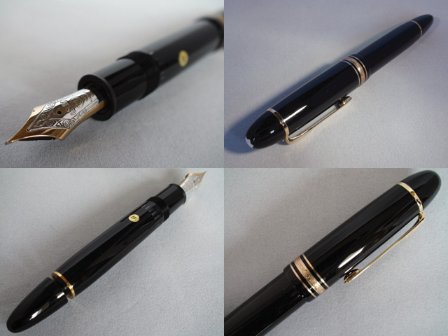 モンブラン 149 14C 中白 二段エボナイト芯 万年筆