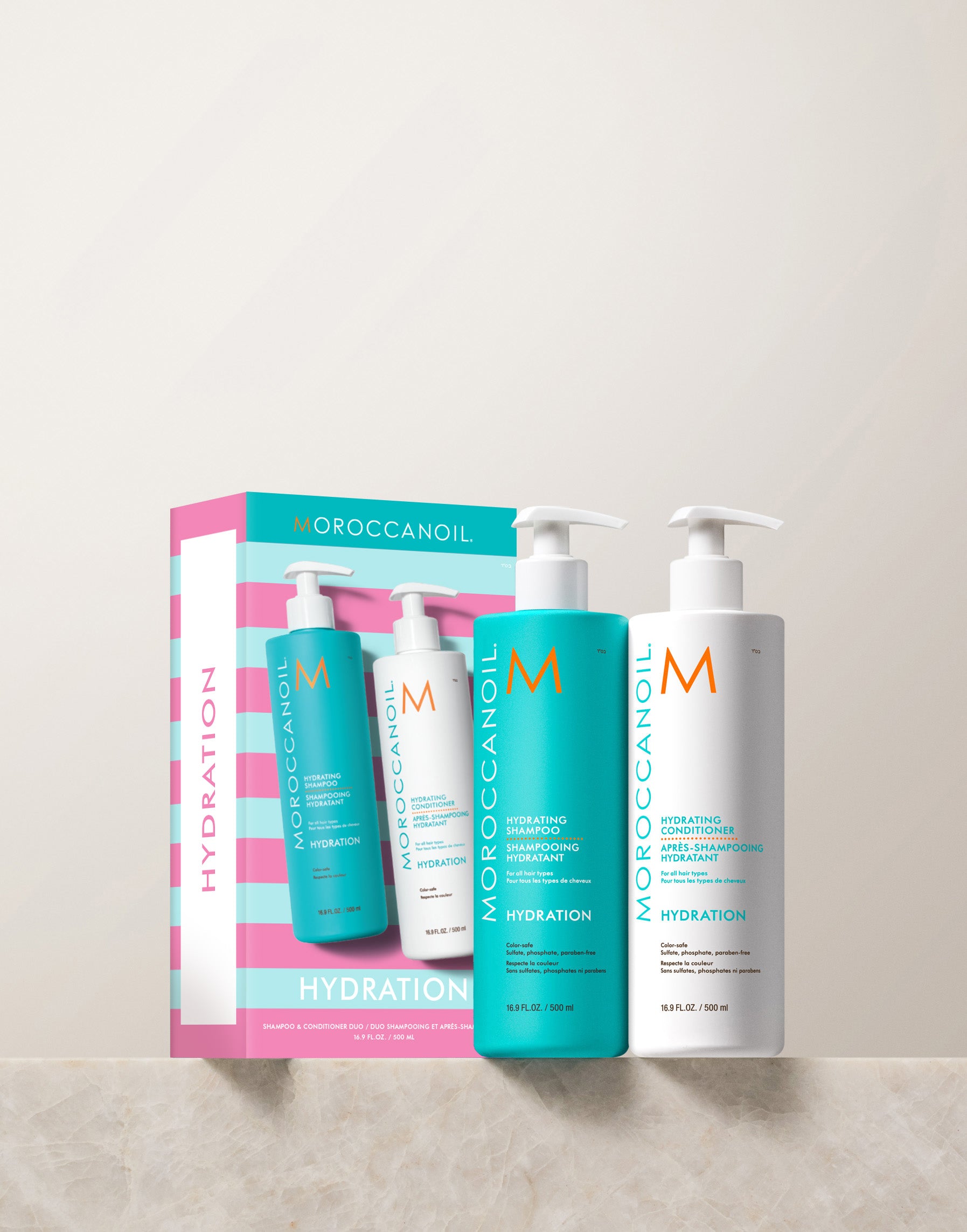 Hydrating Shampoo & Conditioner Half-Liter Set – Moroccanoil