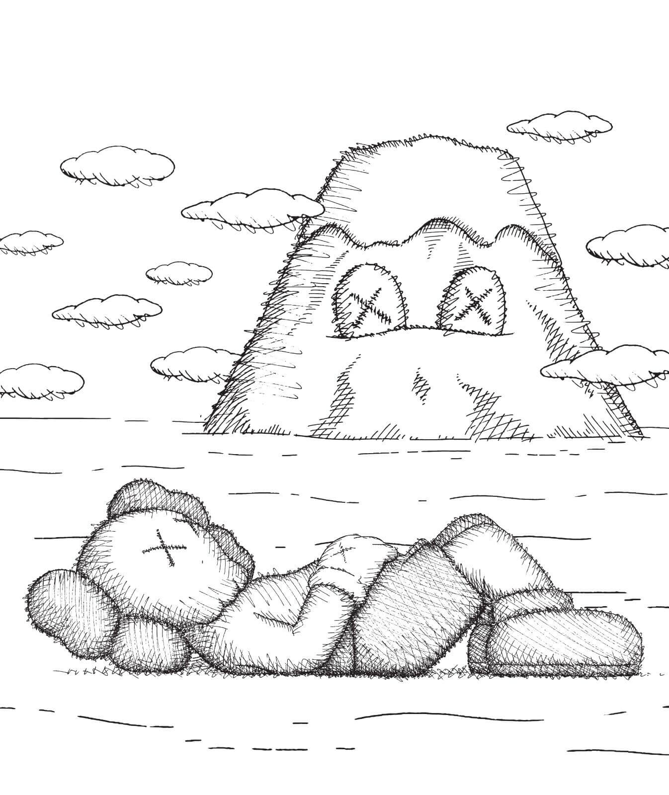 カウズ 2012年 サイン スケッチアート 額装 Kaws sketch カウズ 2012年