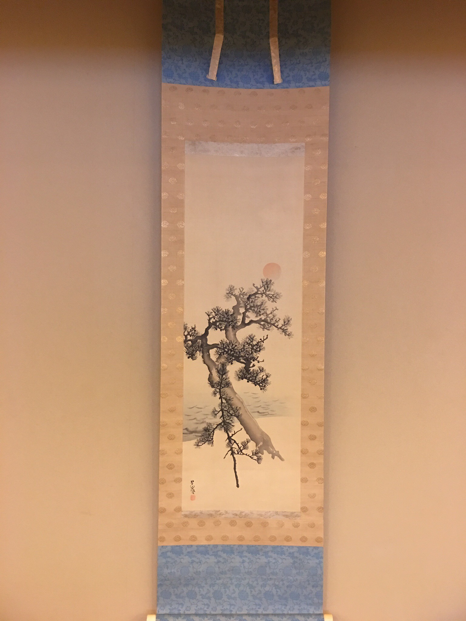 掛軸 呉春作 福禄寿 n40