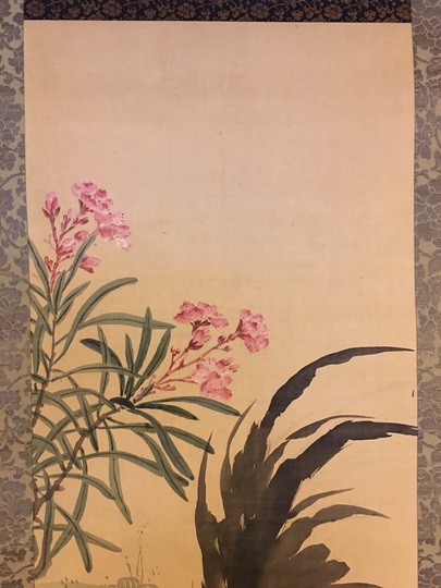 掛け軸3本①久芳白映作 芙蓉図②稲垣雅彦作 奥入瀬図③出口華凰作 石楠花図