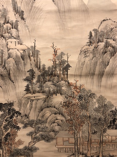 特価】劉奎齢 双牛図 掛け軸 中堂｜中国絵画｜四尺｜証書付き 特価