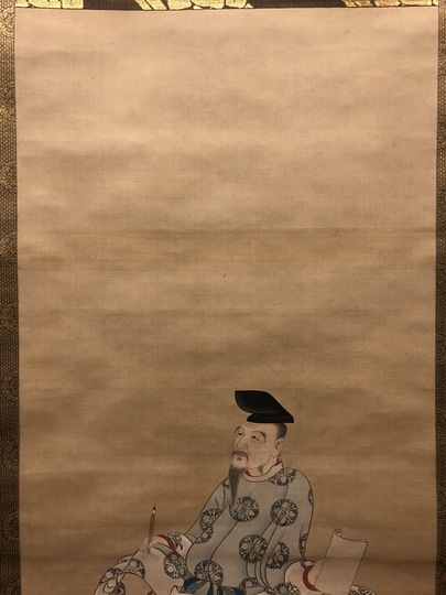 真作】土佐光孚/カササギ図/掛軸☆宝船☆R‐440 土佐光起 土佐光孚 柿本