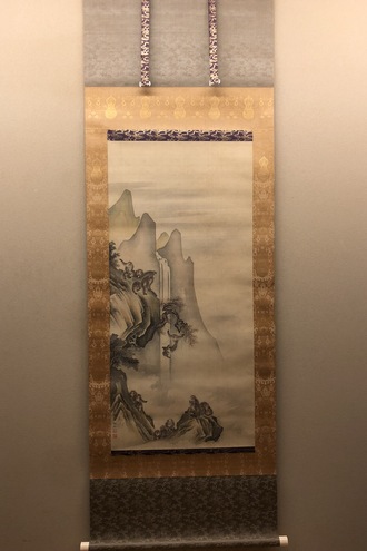 竹の子図】鈴木松年 2587 筍 タケノコ 掛け軸 肉筆 竹の子図】鈴木松年