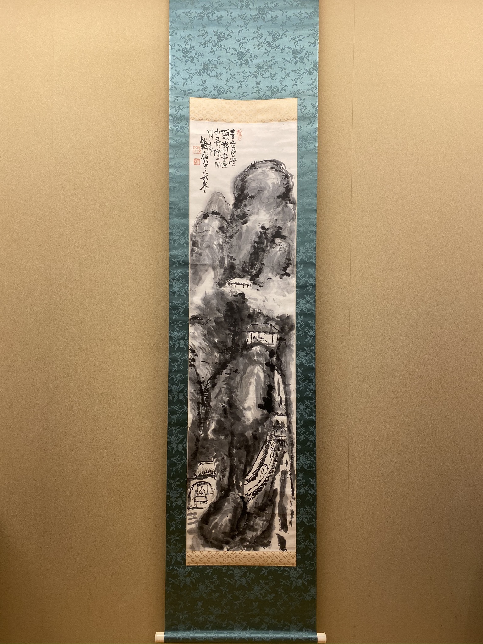 富岡鉄斎 水墨仙居図｜古美術・掛け軸の販売・買取・鑑定-松本松栄堂